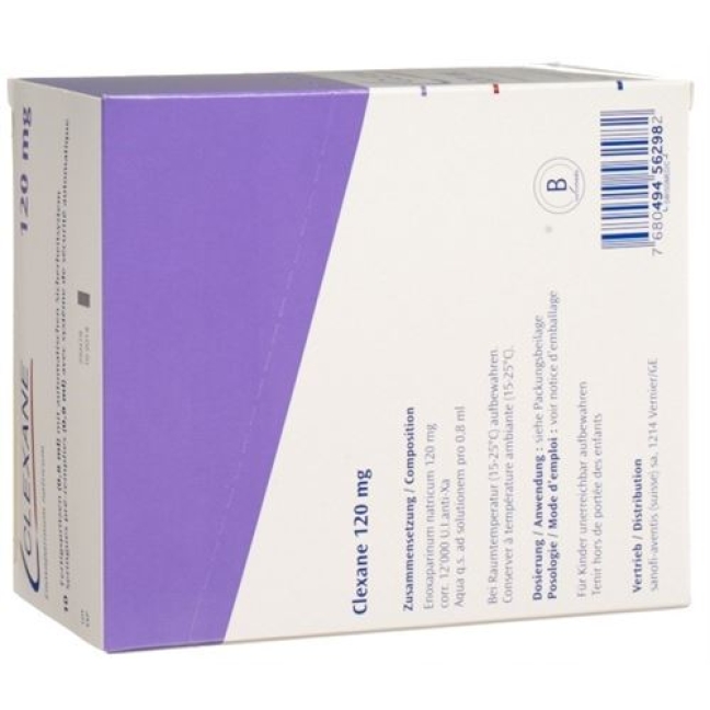 CLEXANE INJ120 MG/0.8ML CLEXANE INJ120 MG/0.8ML