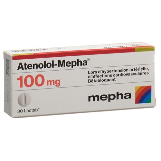 Atenolol Mepha 100 mg 30 Lactabs Atenolol Mepha 100 mg 30 Lactabs