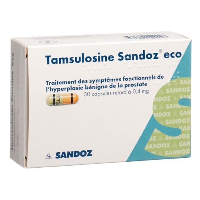 Tamsulosin Sandoz ECO Retard 0.4 mg 30 Kaps Tamsulosin Sandoz ECO Retard 0.4 mg 30 Kaps