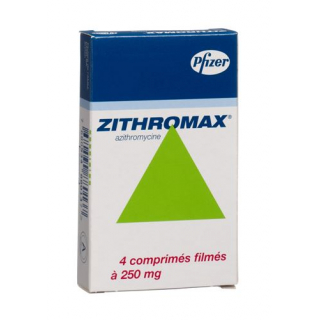 Zithromax 250 mg 4 filmtablets