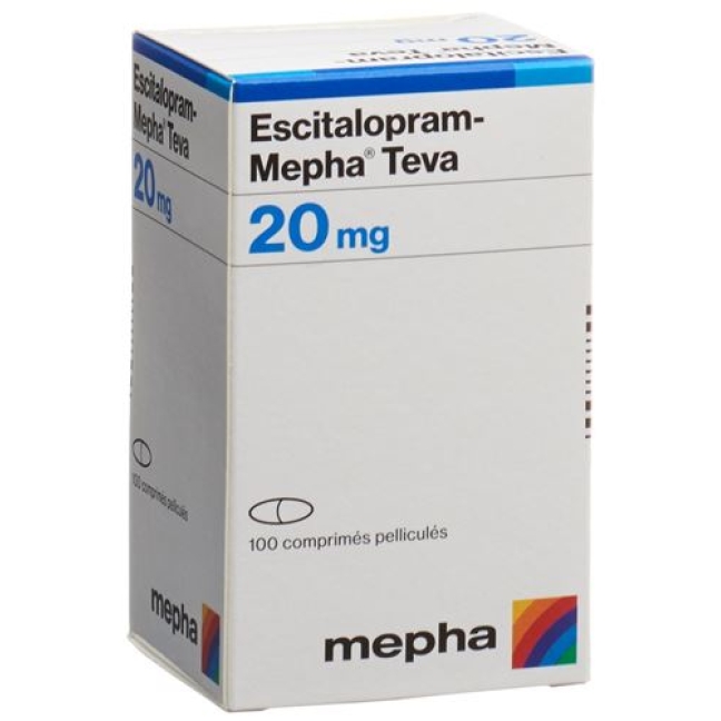 ESCITALOPRAM MEPHA TEVA 20MG ESCITALOPRAM MEPHA TEVA 20MG