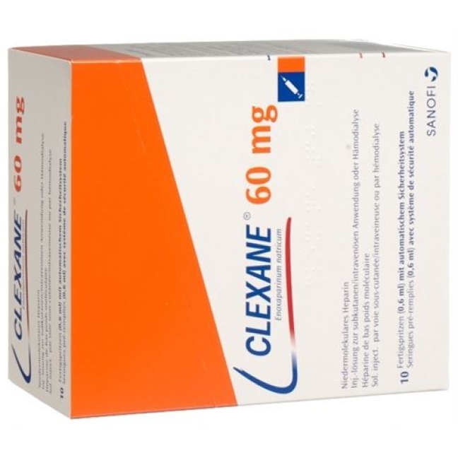 CLEXANE INJ LSG 60MG/0,6ML CLEXANE INJ LSG 60MG/0,6ML