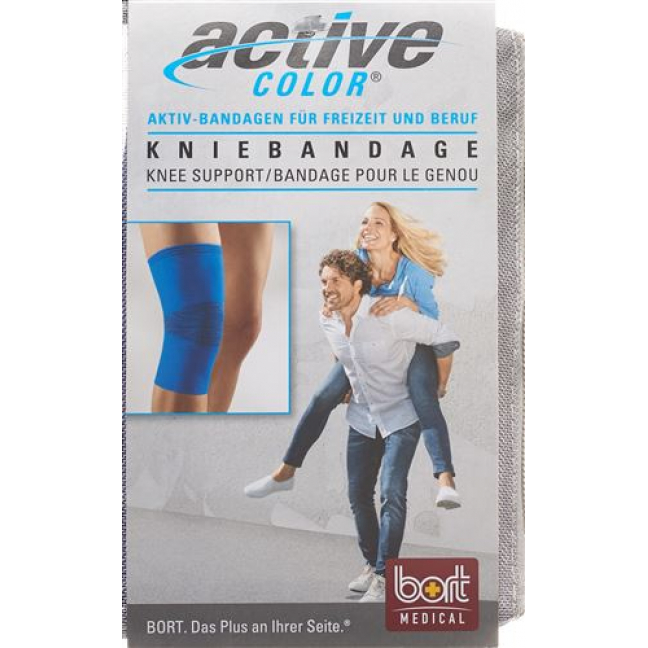 Bort Aktive Color Kniebandage размер S -32см Blau