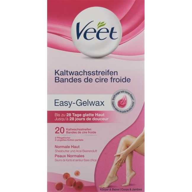 Veet Kaltwachsstreifen Beine/Korper Neu 10x 2 штуки