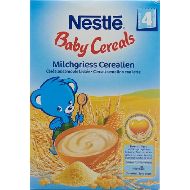 Nestle Baby Cereals Milchgriess Cerealien для 4-месячных 450г