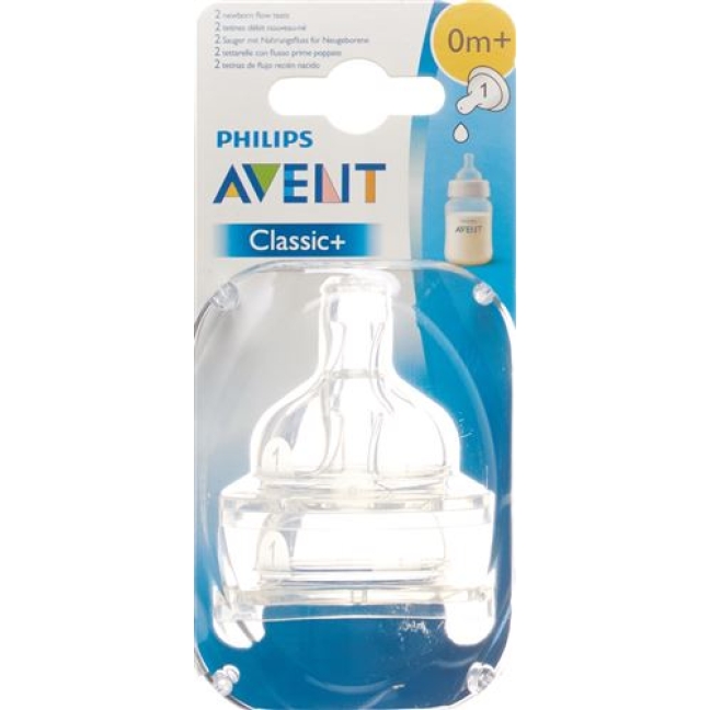 Avent Philips Neugeborenen Sauger 1 Loch 2 штуки