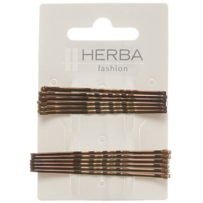 Herba Klemme 6+6.5см Braun 12 штук