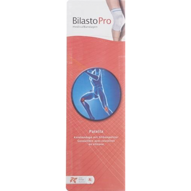 Bilasto Pro Patella Kniebandage XXL Grau