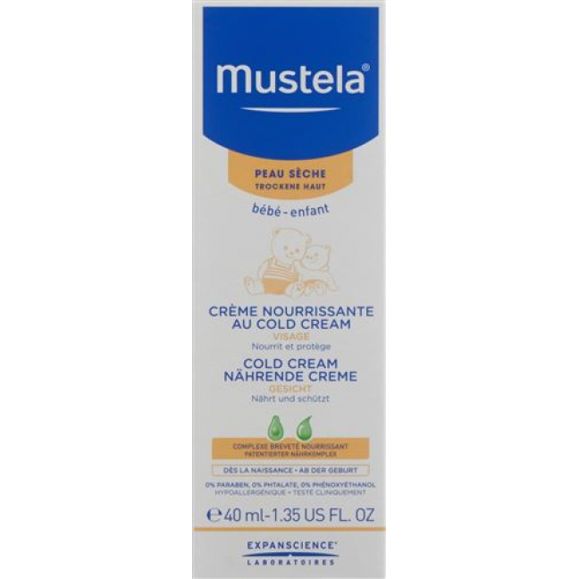 Mustela крем для лица Cold крем для сухой кожи 40мл