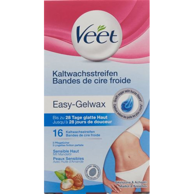 Veet Kaltwachsstreif Bikini&achseln Sens 8x 2 штуки