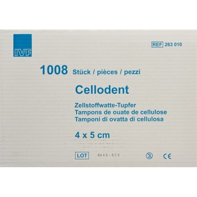 Cellodent Tupfer 4x5см 12fach 1008 штук