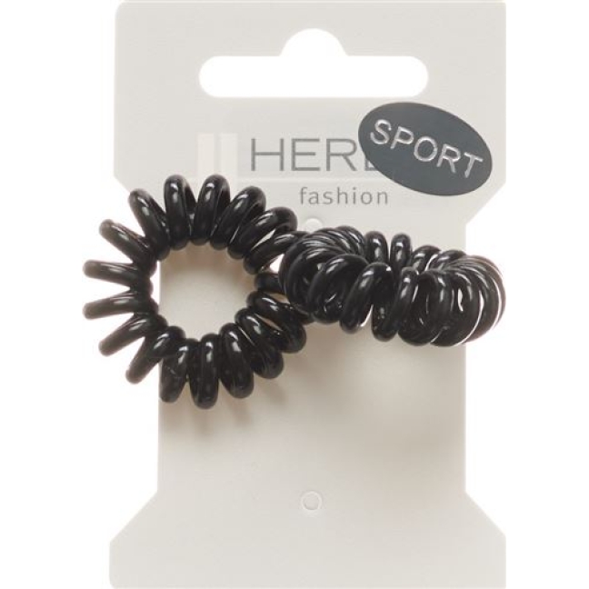 Herba Haarbinder 3.8см Schwarz 2 штуки