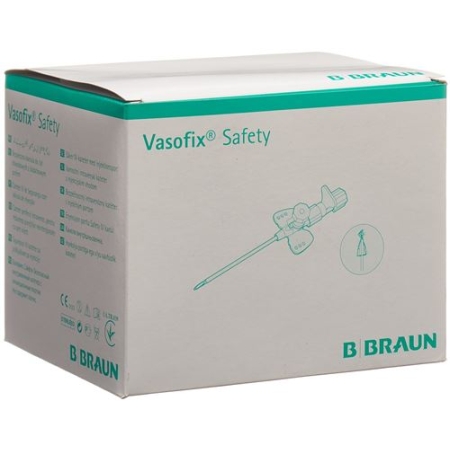 Vasofix Safety Iv-kanule 20г 1.1x33мм Rosa 50 штук