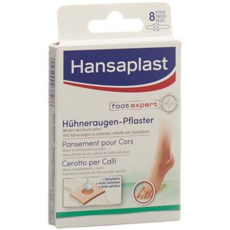 Hansaplast foot expert пластырь для мазолей на ногах 8 штук