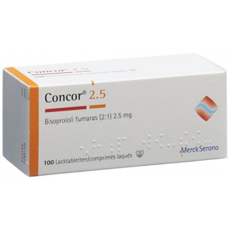 Concor 2.5 mg 100 Lacktabs