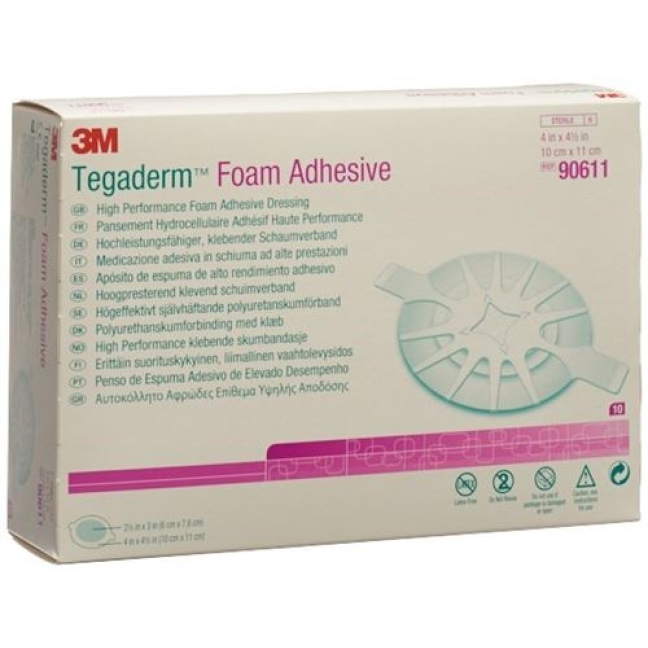 3M Tegaderm Foam Adhesive Schaumkompresse 6x7.6см 10 штук