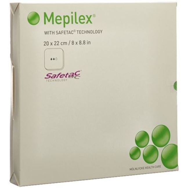 Mepilex Schaumverband Safetac 20x22см Silik 5 штук Mepilex Schaumverband Safetac 20x22см Silik 5 штук