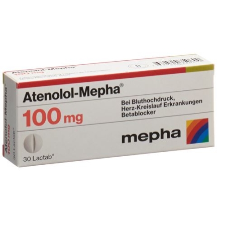 Atenolol Mepha 100 mg 30 Lactabs Atenolol Mepha 100 mg 30 Lactabs