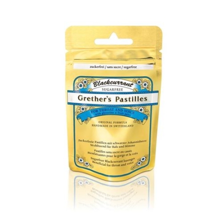 Grether’s Pastilles Blackcurrant Zuckerfrei 110г