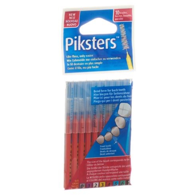 Piksters Interdentalburstchen размер 4 10 штук Piksters Interdentalburstchen размер 4 10 штук
