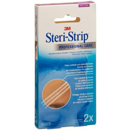 3M Steri Strip 3x75мм Weiss Verstarkt 2x 5 штук