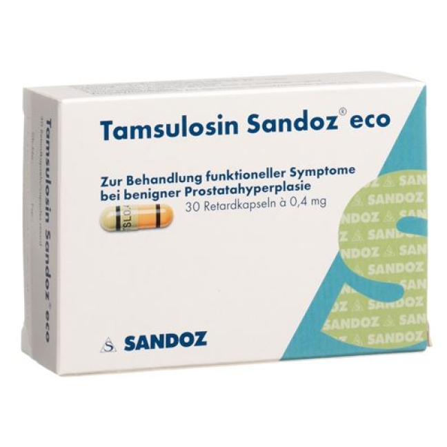 Tamsulosin Sandoz ECO Retard 0.4 mg 30 Kaps Tamsulosin Sandoz ECO Retard 0.4 mg 30 Kaps