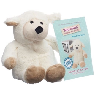 Beddy Bear Warme-Stofftier Mini Schaf Beige