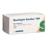 Кветиапин Сандоз 100 мг 100 таблеток покрытых оболочкой 