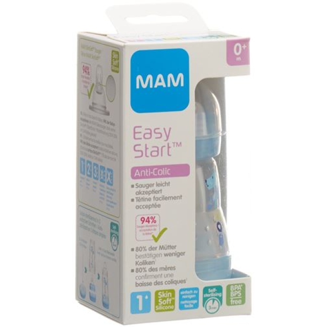 MAM Anti-Colic Schoppenflasche 160мл Boy