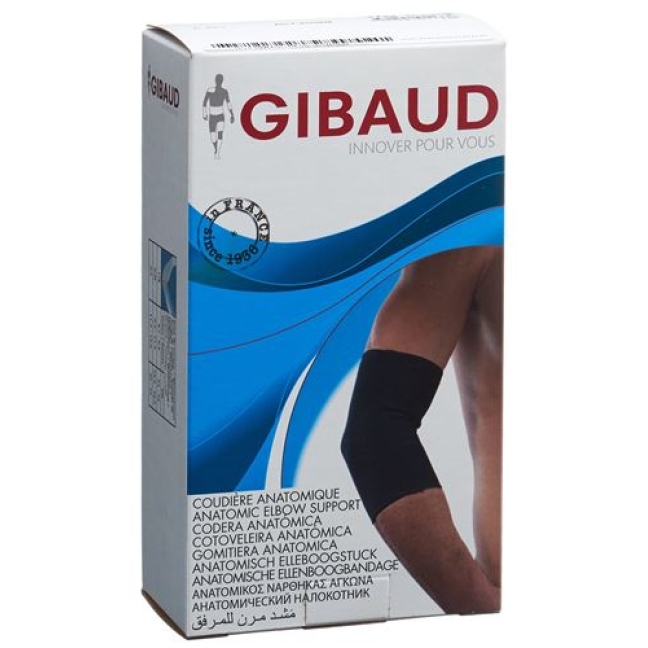 Gibaud Ellenbogenbandage Anatom S 22-25см Schwarz