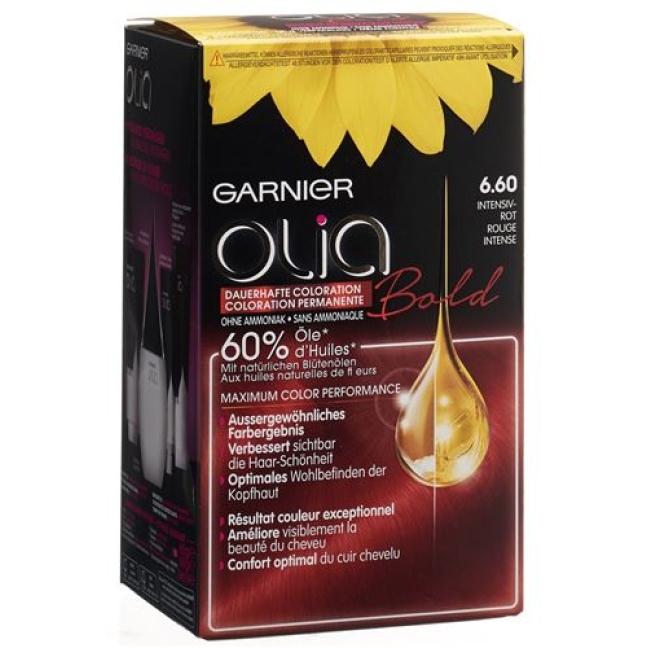 Olia Haarfarbe 6.6 Intensiv Rot Olia Haarfarbe 6.6 Intensiv Rot