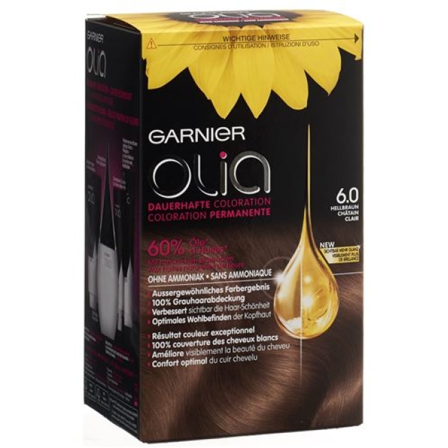 Olia Haarfarbe 6.0 Hellbraun Olia Haarfarbe 6.0 Hellbraun
