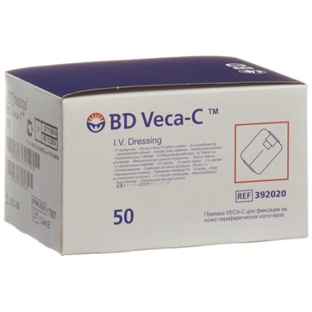 BD Veca-c катетер Fixierverband Sichtfenst 50 штук