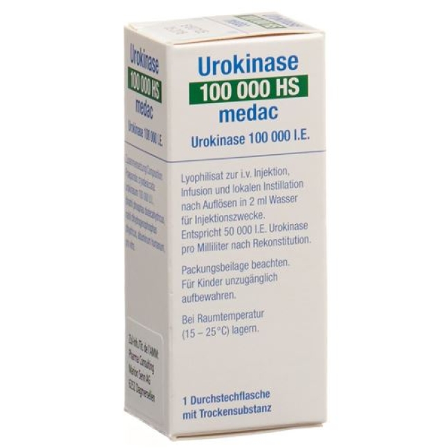 Urokinase Hs Medac 100000 E Urokinase Hs Medac 100000 E