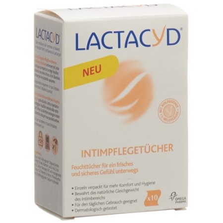 Lactacyd Intimpflegetucher 10 штук