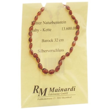 Mainardi янтарь Babykette Barock 32см Silberverschluss