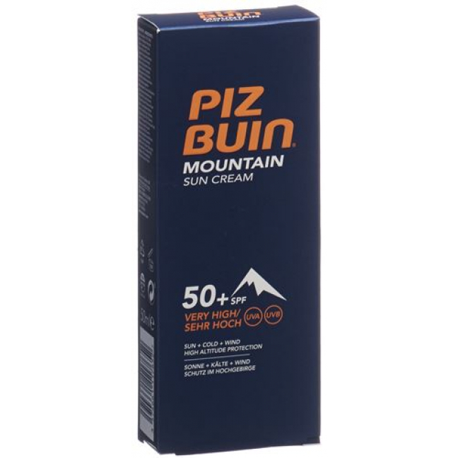 Piz Buin Mountain крем SPF 50+ в тюбике 50мл