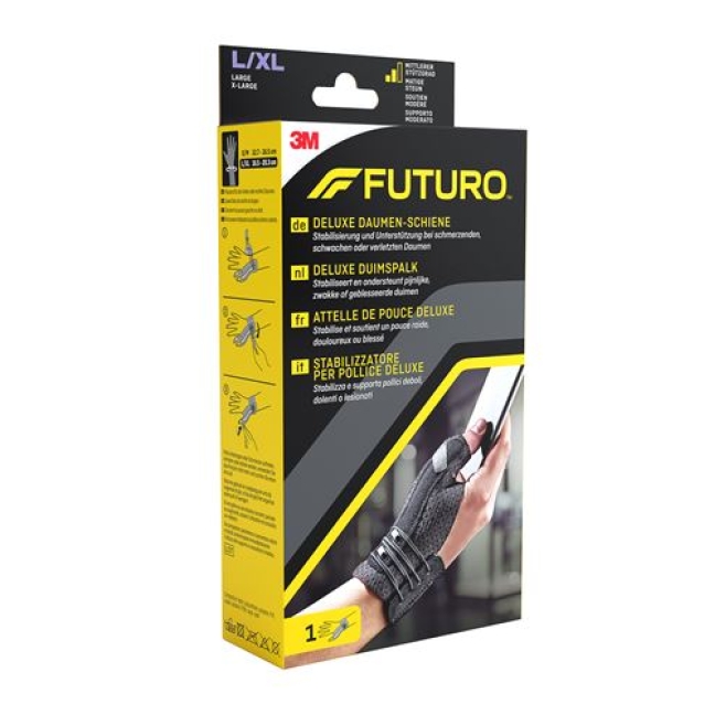 3M Futuro Deluxe Daumen-Schiene L/XL Lin/rech Schw