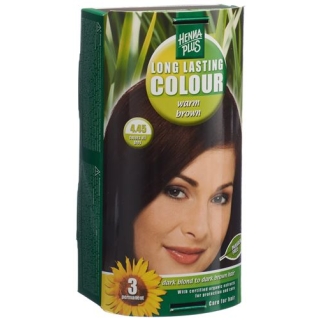 Henna Plus Long Lasting Colour Warm Brown 4.45