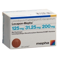 Лекапон Мефа 125 мг / 31,25 мг / 200 мг 30 таблеток покрытых оболочкой 