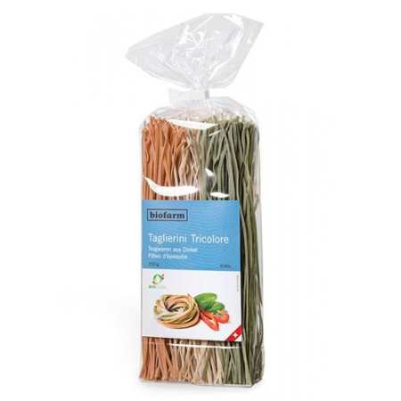 Biofarm Taglierini Dinkel-Tricolore 350г