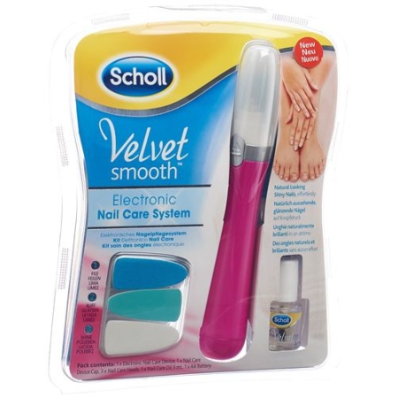 Scholl Velvet Smooth Elekt Nagelpflegesys Pink