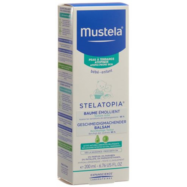 Mustela Stelatopia бальзам Atopie Haut в тюбике 200мл