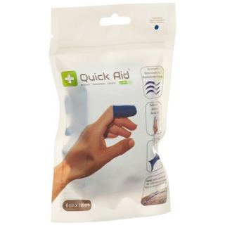 Quick Aid пластырей 6x100см Latexfrei Blau