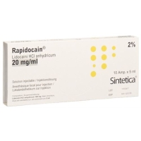 Рапидокейн 2% 100 мг/5 мл 10 ампул 5 мл