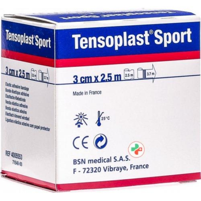 Tensoplast Sport эластичный бинт 3см x 2.5м