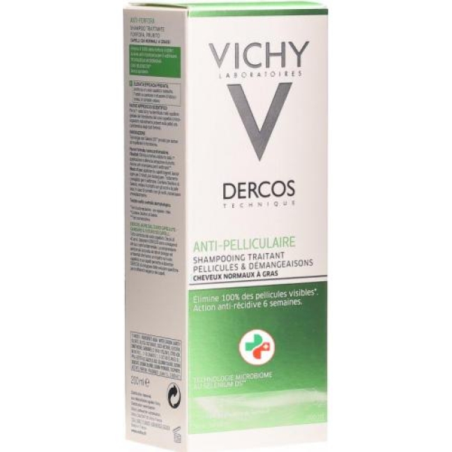 Vichy Dercos Anti Schuppen Shampoo Fettiges Haar 200мл