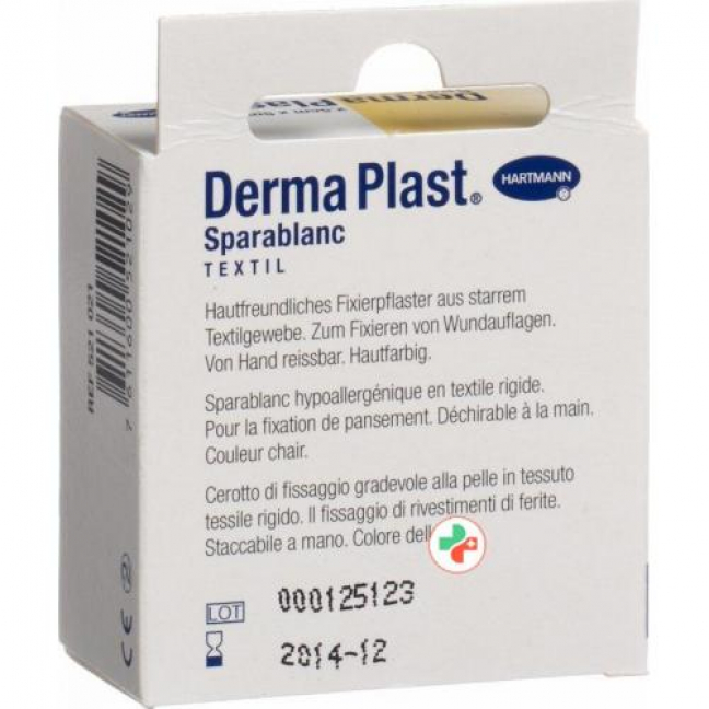 Dermaplast Sparablanc Textil 2.5смx5m Hautfarbe