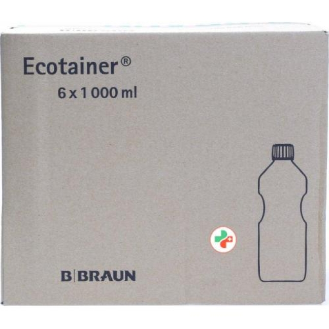 NaCl Braun Spullosung 0.9% West 6 Ecotainer 1л