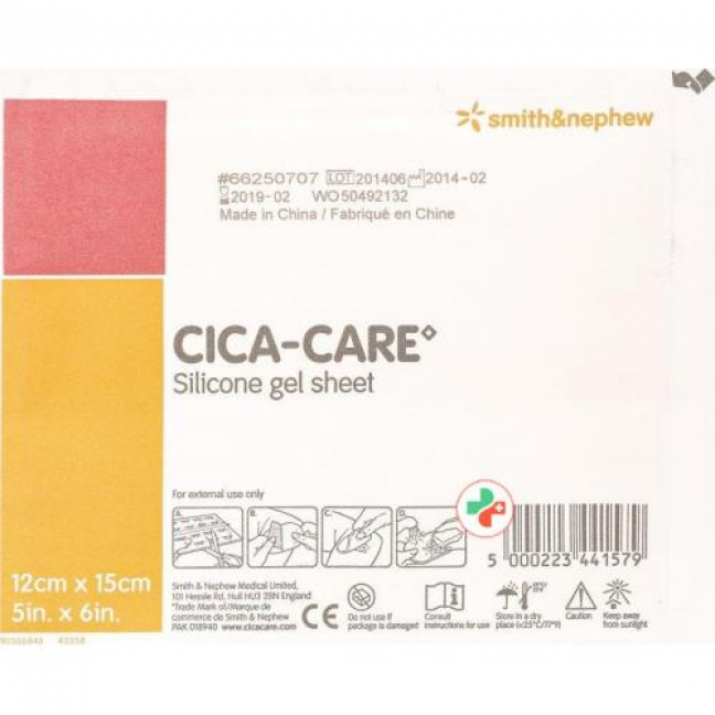 Cica-Care Silikongel-Platte 12x15см 10 штук